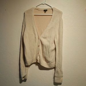 Talbots baby pink knit cardigan